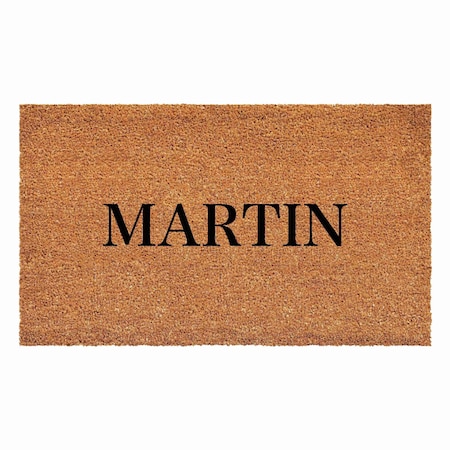 Calloway Mills Personalized Door Mat, Black, Natural, 24 in W x 48 in L 111412448